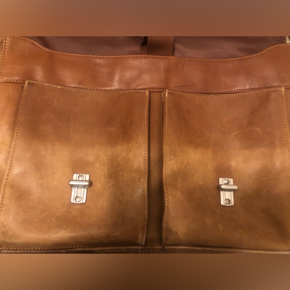 Wilson’s Leather brown Laptop Messenger Bag and Briefcase Unisex - Picture 16 of 16